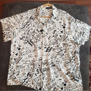 No Boundaries Mens short sleeve button down shirt Size 3XL